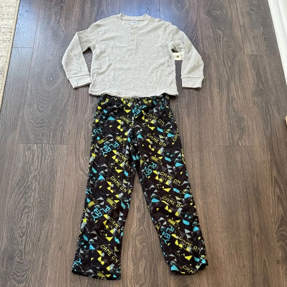 Gray and Black Kids Pajama Set